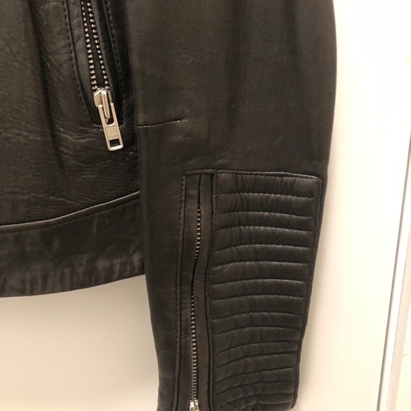 IRO leather biker jacket allsaints maje l’agence sandro theory vince acne quince - Picture 6 of 8